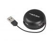 Bumblebee Black 2.0 USB Hub 4 Ports